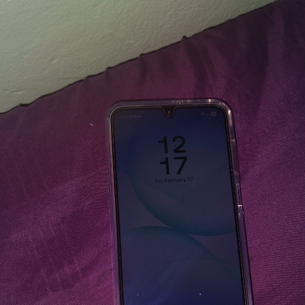 Samsung Smartphone with Transparent Case